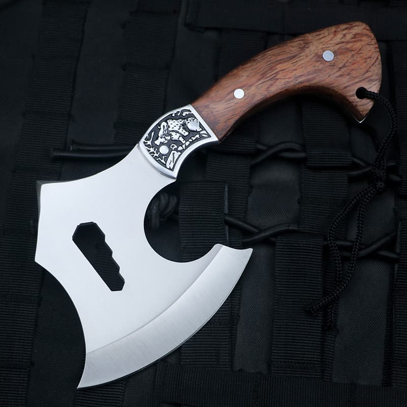 Outdoor Customized High Quality Wooden Handle Axe Multi Purpose  Simple Camping Tactical Survival Axe