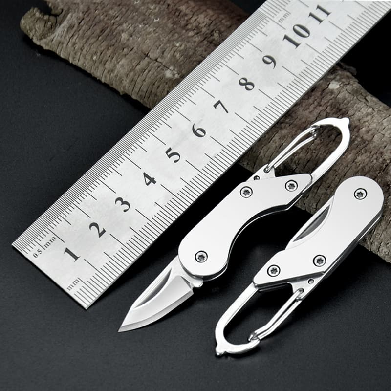 Bag Hanging Portable Hook Knife Self Defense Knife Keychain Multi Pocket Knife Mini EDC Multifunctional Practical Keychain Folding Pocket