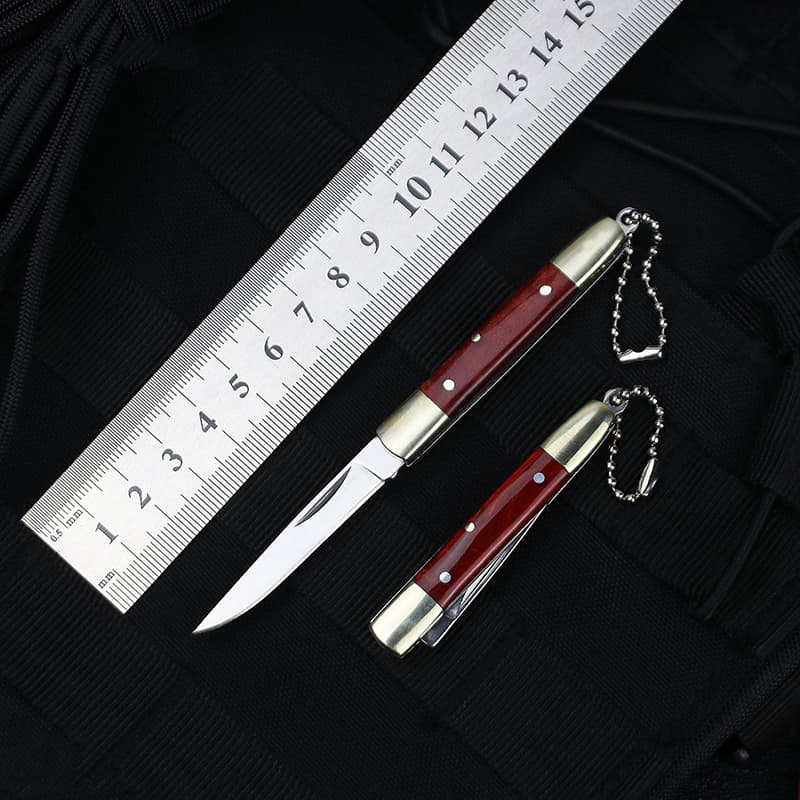 Survival Knife for Outdoors Camping Best Selling Product Tactical Folding BladePortable Folding Unpacking Knife Stainless Steel Blade with Wood Handle