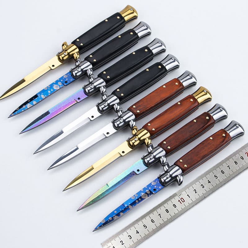 Single Edge Pocket Knife Stainless Steel Tactical Folding Multi Tools Outdoor Camping Hunting 440 Blade