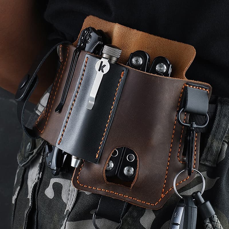 Outdoor Sheath Pocket Organizer  Bag Belt Loop Waist Multitool Pouch Organizer Self-Defense Sport Product