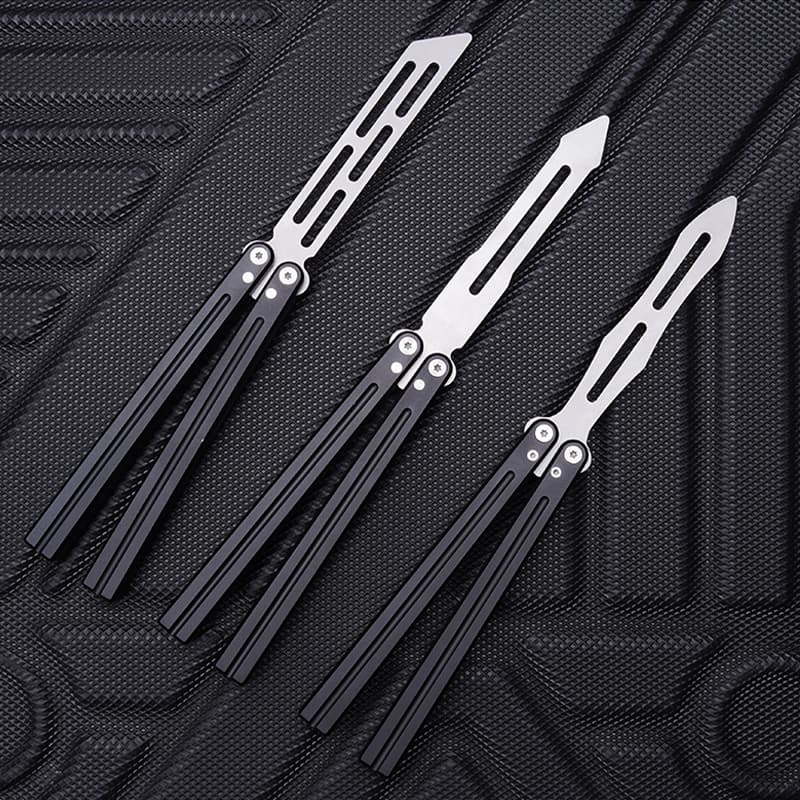 Stainless Steel Folding Handle Customized Balisong Butterfly Tool Accessory Practice Training Manufacturer Supplier