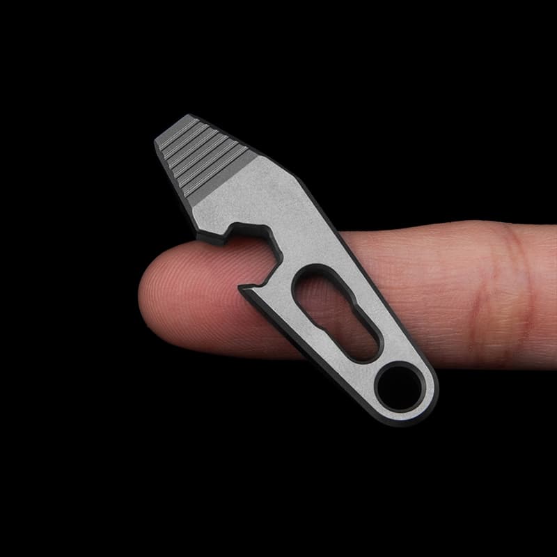 Mini Titanium Carry Keychain Tool Titanium EDC Pry Bar Multitool  Mini Crowbar