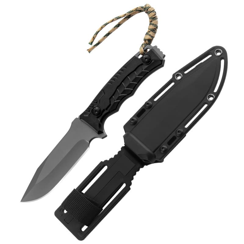 High-End Portable Stainless Steel Self-Defense Multifunctional Knife Straight Steel Blade for Outdoor DIY OEM