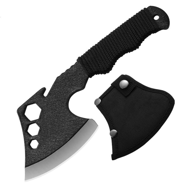 Camping Axe with Nylon Sheath EDC Multi-Tools Wood Handle for Outdoor Adventures Multifunctional Survival Equipment Camping Ax Outdoor Hatchet