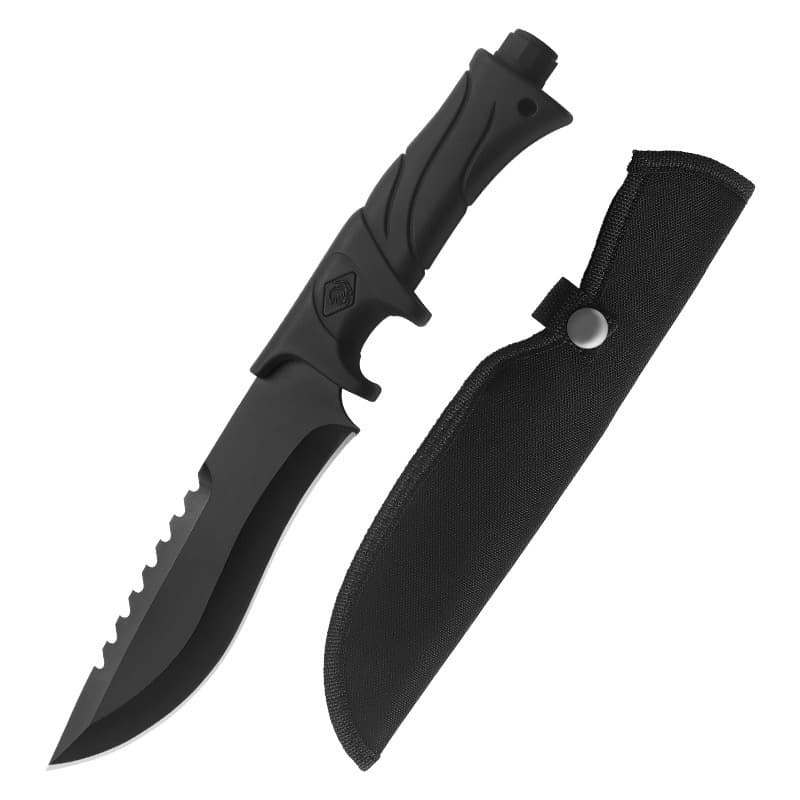 Custom ABS Handle Straight Pocket Knife for Hunting Camping Tactical Scabbard Outdoor Fixed Blade Steel EDC for Sale