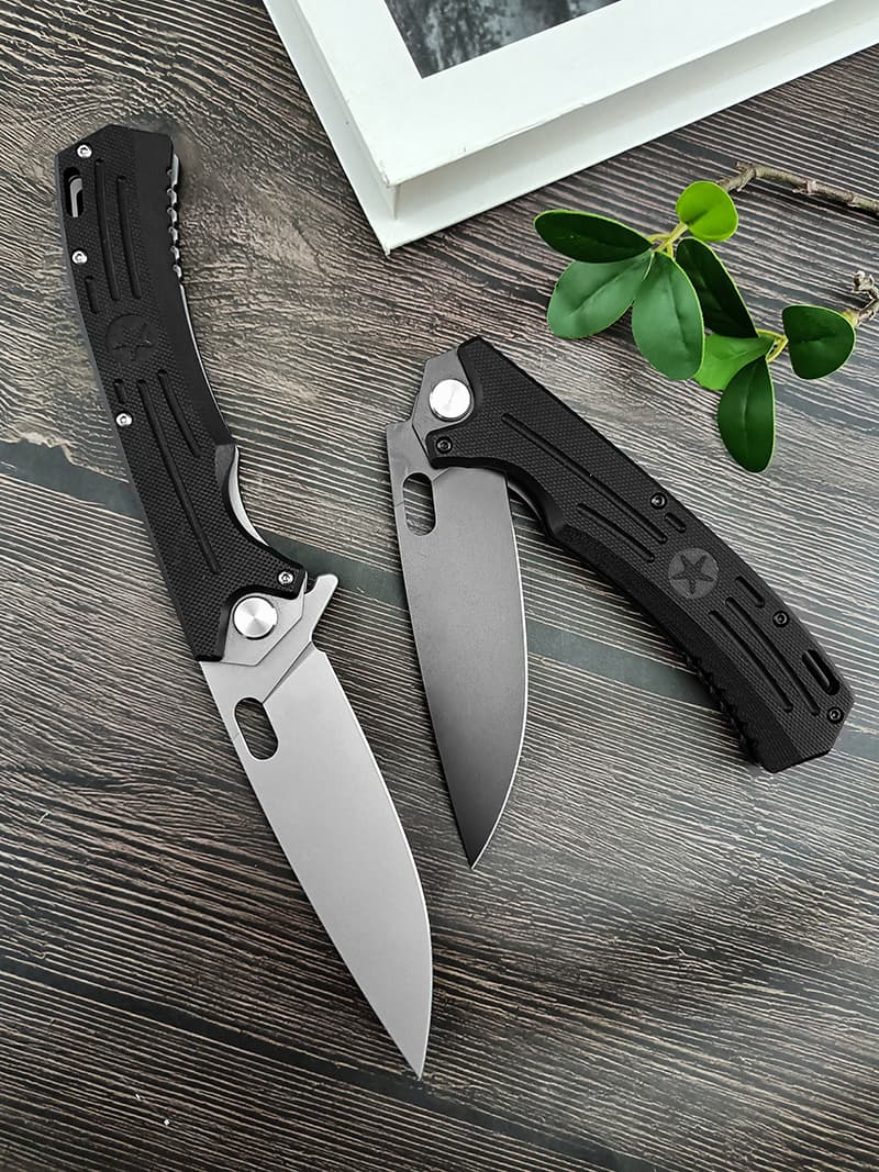 G10 Fiber Handle D2 Blade Pocket Knife EDC Outdoor Defensive Tactical Knife Camping Survival Folding Knives