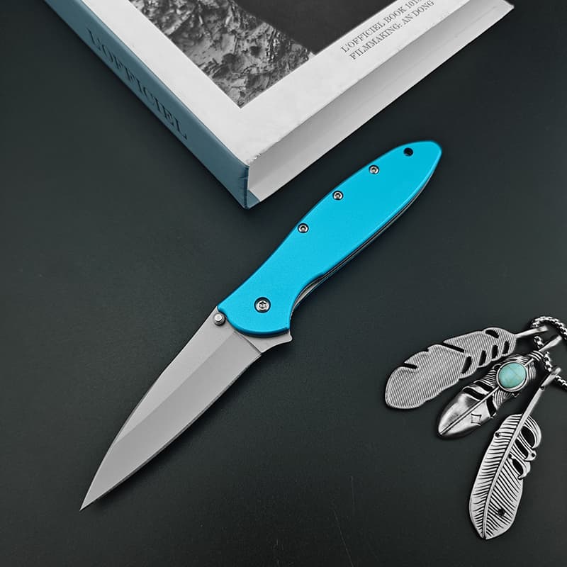 Outdoor Folding Pocket Knife Aluminium Handle EDC Field Camping Self Defence Survival Knives