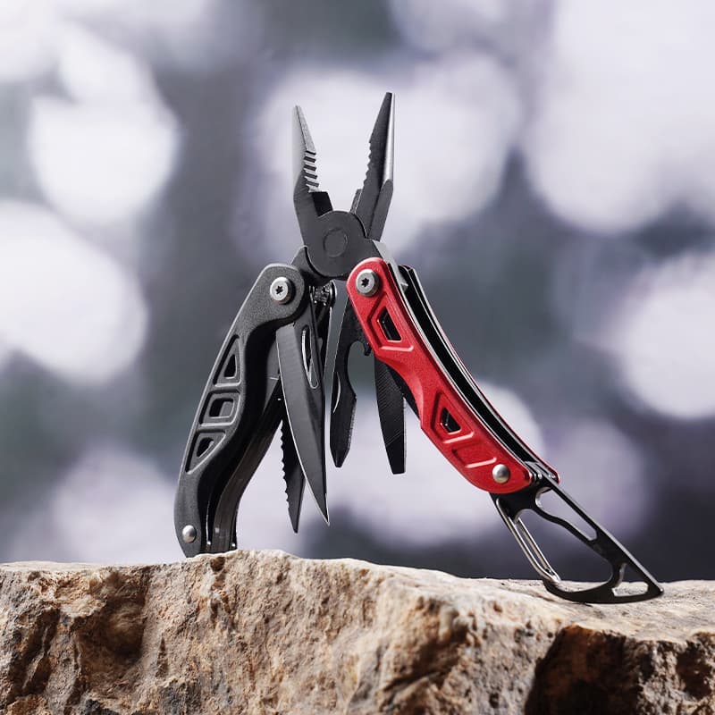 9 in 1 Aluminum Handle Tactical Hiking Multifunction Survival Outdoor Folding Camping Multi Tool Pliers