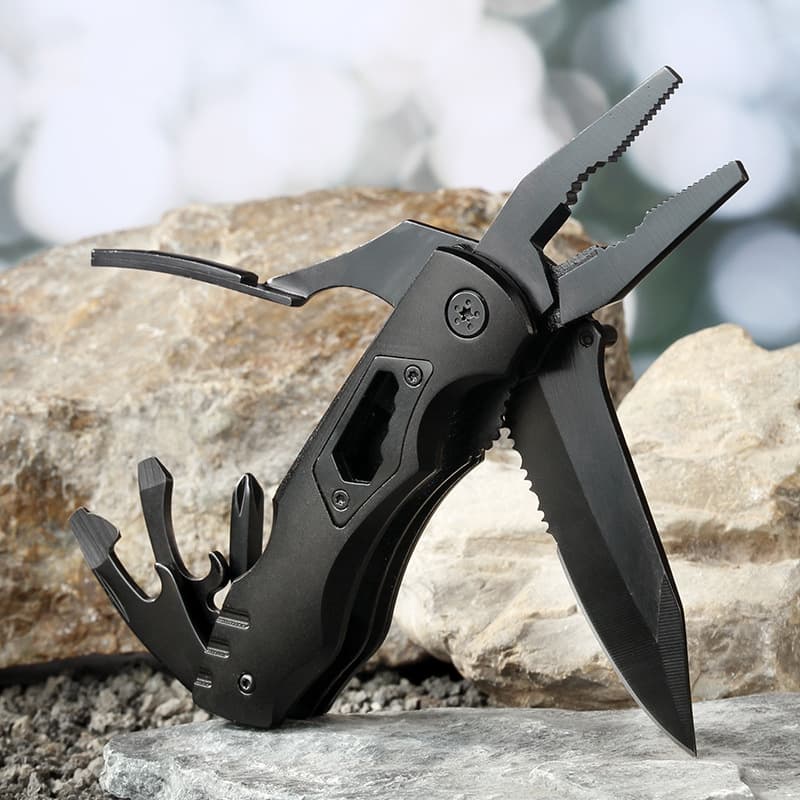 Small Knife Outdoor Tool Pliers Set Multi Functional Knife Pliers Portable and Versatile Folding Combination