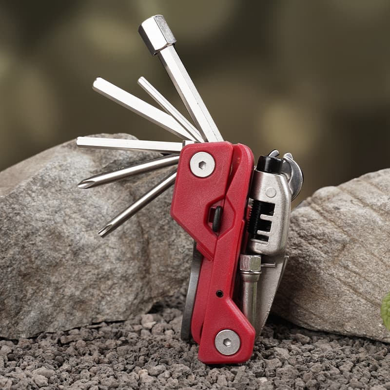 20-in-1 Mini Portable Bicycle Repair Tool Kit Outdoor Multitool for Bike Maintenance OEM Customizable