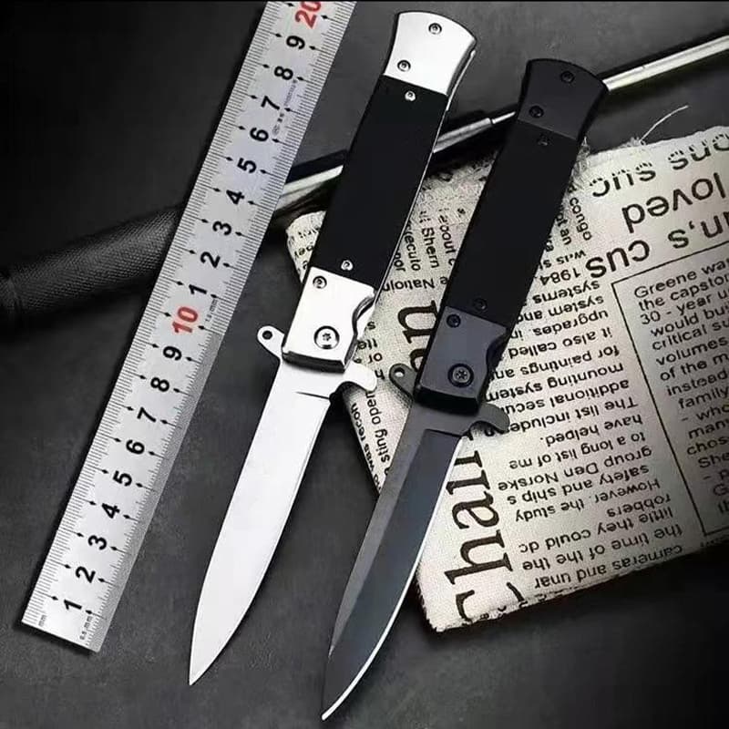 Hongrui Outdoor Folding Knife High Hardness Stainless Steel Tactical Field Knife Multi-Purpose Portable Hunting Knife