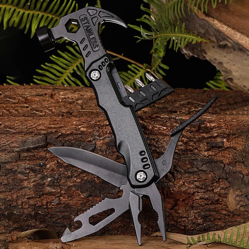 Multifunctional Pliers Multitool Claw Hammer Stainless Steel Tool Outdoor Survival Wire Cutter Camping Knife Wrench Hand Tools