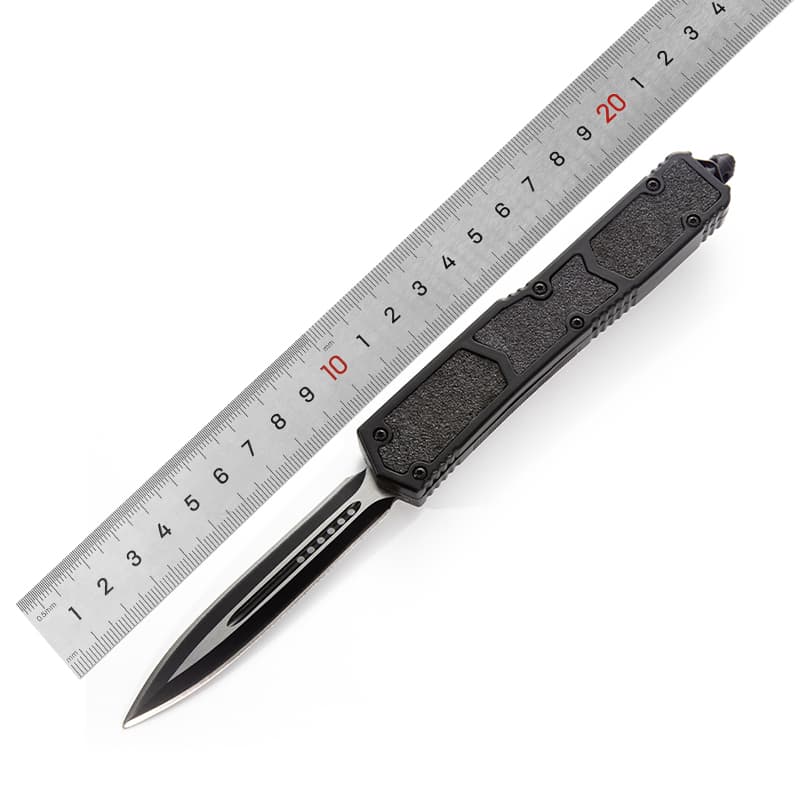 Outdoor Camping 5CR13 High Hardness Zinc Alloy Double Steel Hunting Survival Camping Pocket Knife