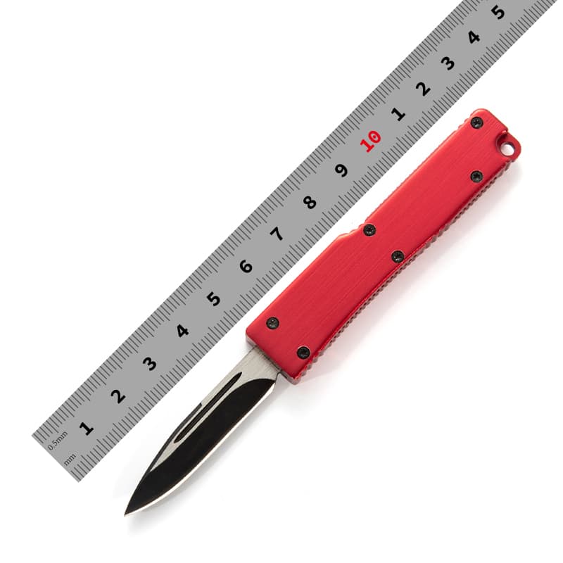 Mini Pocket Knife with Stainless Steel Blade Aluminum Handle Camping Tools Nylon Bag Gift OEM Customizable