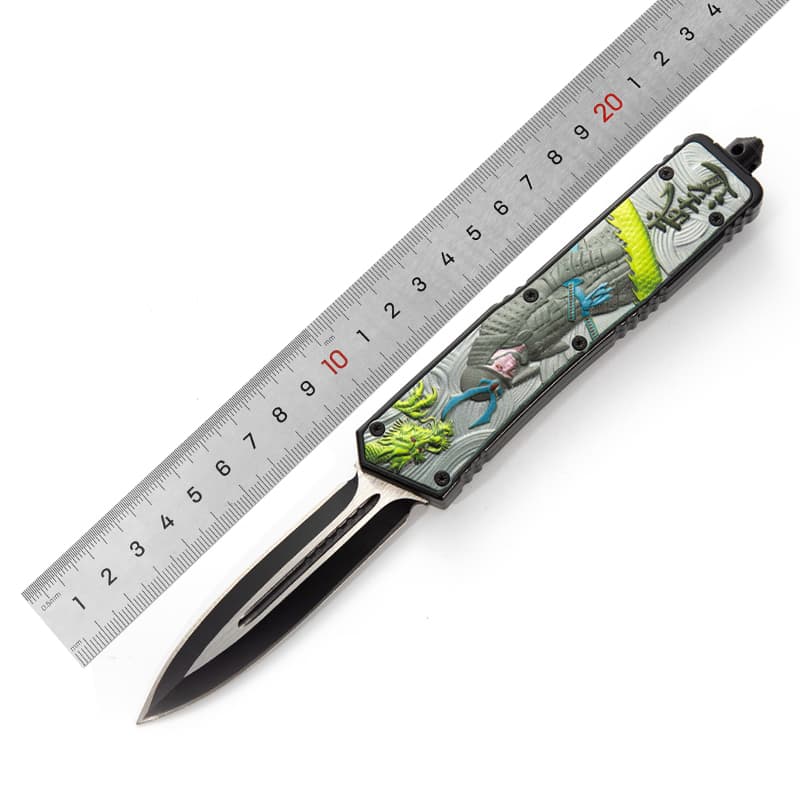 Hunting Utility Knife with Zinc Alloy Handle Pocket Knife Gift Box Custom OEM Design Combat Knife for Men