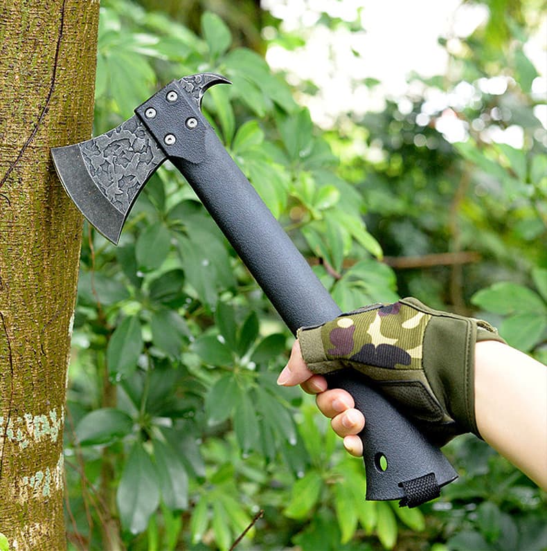 High-quality High-carbon Steel PP Handle Multifunctional Tool axe Outdoor Firefighter Camping Carbon Steel axe