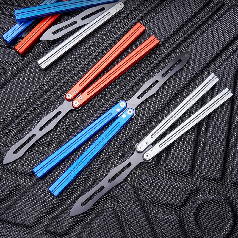 Updated Dull Blade Folding Butterfly Trainer  for Outdoor Practice Stocking Game for Beginners Customizable OEM