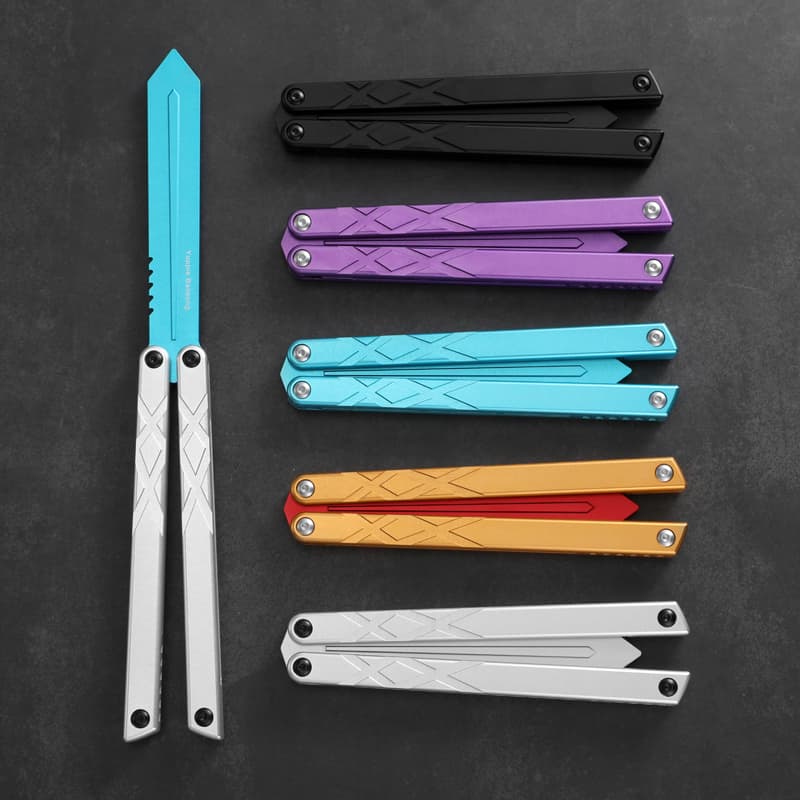 Butterfly Knife Trainer Balisong Butterfly Knife Sharp Flinging Your Hands to Practice With an Unsharpened Knife