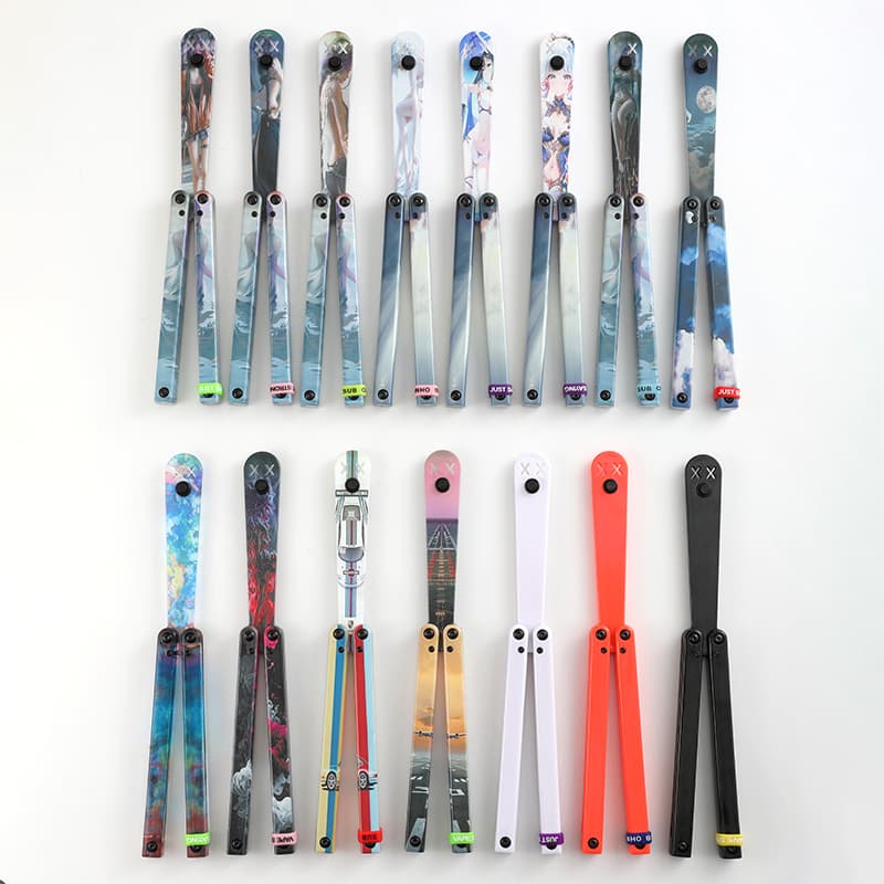 Plastic 3D Printing Pattern Design Beginner Butterfly Practice Training Custom Folding Outdoor Practice Pocket Tool