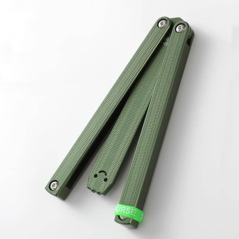 7050 Titanium Alloy Customized Practical Folding butterfly Outdoor Camping Training Knife Toy Gift