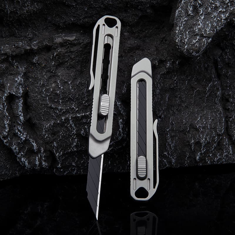 Mini Titanium Alloy Portable Detachable Office Supplies Metal Paper Multifunctional Utility Student Stationery Handmade Knife