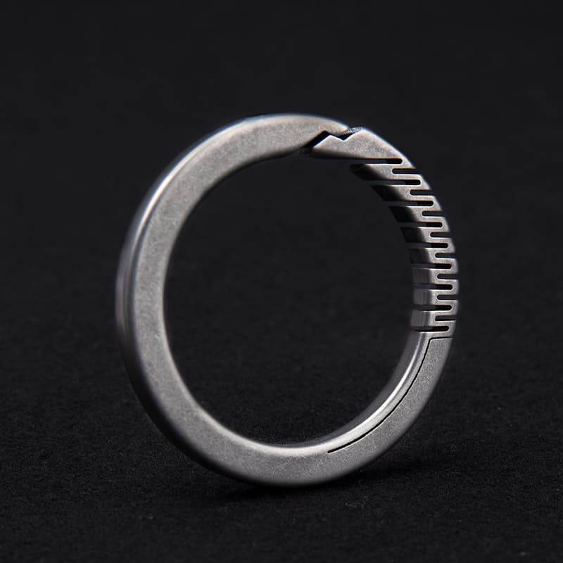 Titanium Alloy Simple Design Key Ring Multifunctional Key Pendant Durable Multiple Size Key Circle