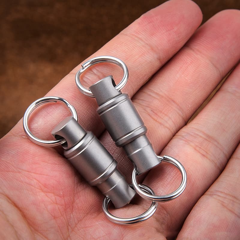 Detachable Pull Apart Key Chain EDC Key Ring Holder Accessory Titanium Quick Release Carabiner