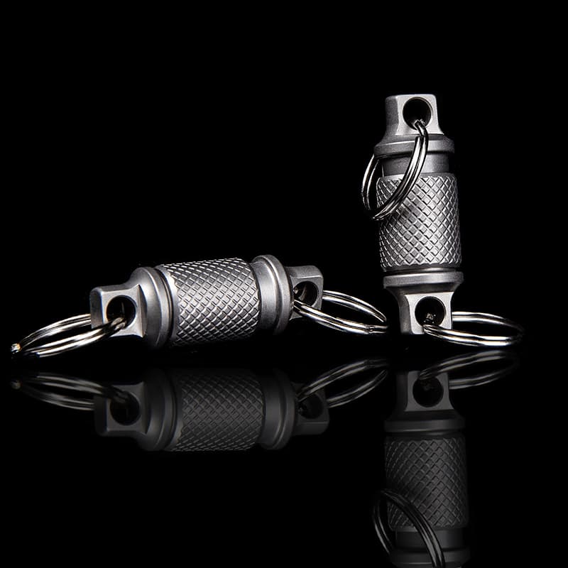 Titanium Quick Release Keychain, Retractable Key Chain Detachable Keychain Clip Pull Apart Key Rings for Men Women