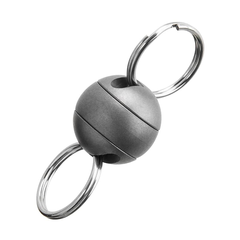 Titanium Rotation Keychain Pendant Fashionable Outdoor Portable EDC Key Connector Alloy Utility Decompression Key Chain