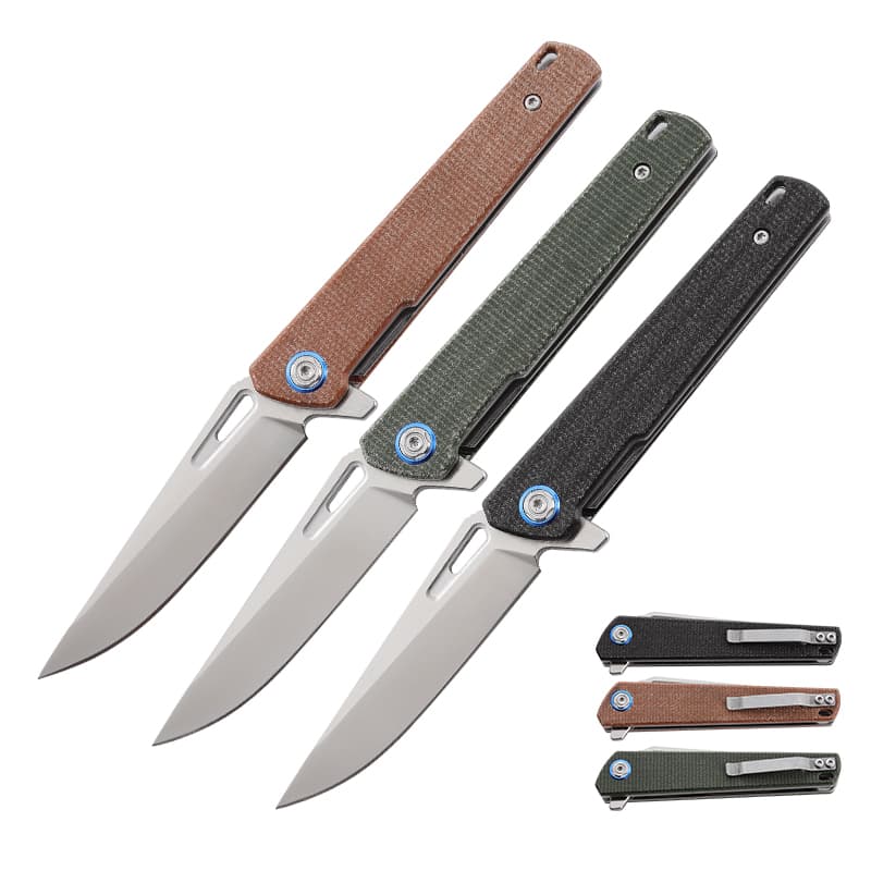 New Arrival OEM D2 Steel Blade G10 Handle Hunting Tactical Knife Survival Outdoor Folding Pocket Custom Knife