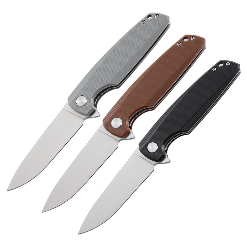 New Styles OEM 3D Printing Outdoor Camping Stainless Steel Tactical Folding Handle Pocket Knife Self Defense Tools