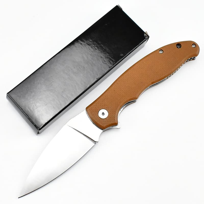 High Hardness 5CR18MOV Stainless Steel Blade Folding Knife Survival Tactical EDC G10 Handle Pocket Knife