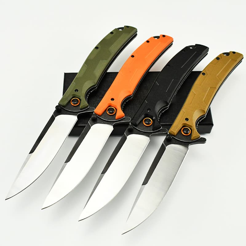 Outdoor Camping Survival Tactical Folding Pocket Knife EDC with G10 Handle DIY Grade OEM Customizable