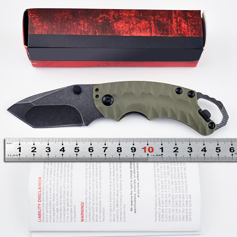 Ker Shaw 8750 Heavy Duty Pocket Knife Multi-Functional EDC Folding Knife for Outdoor Camping Customized OEM Support